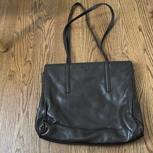 Beautiful brown leather Prada tote.